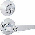 Steel Pro Polished Chrome Deadbolt and Lever Combo 8308-D105-PC